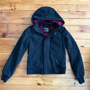 Aritzia TNA ASO Bella Swan Twilight Eclipse Maverick Hooded Jacket Art-Lined, M